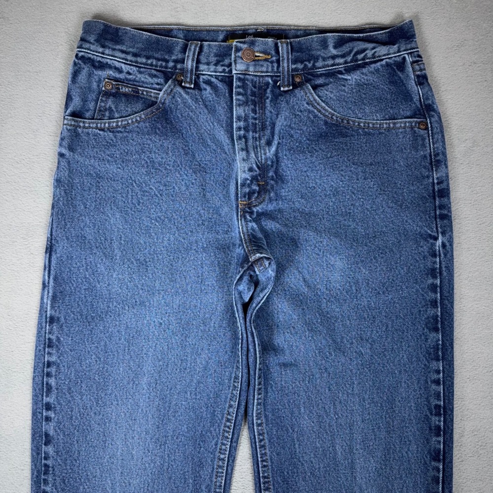 Lee Jeans Mens 33x32 Regular Fit Straight Leg Blue Denim Cotton Classic 5 Pocket - Picture 3 of 9